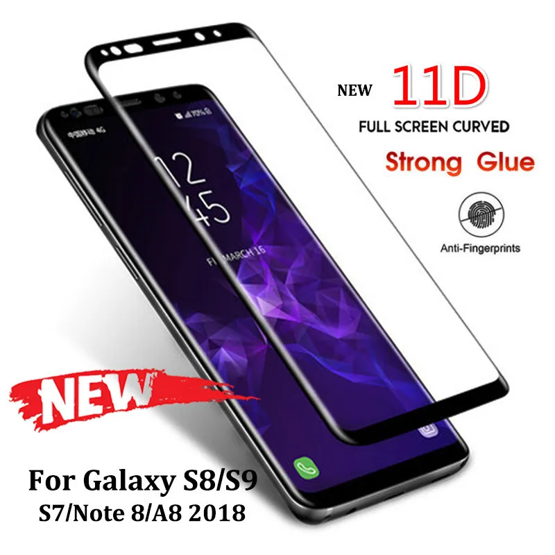 11D полностью изогнутая пленка из закаленного стекла для Samsung Galaxy S8 S9 Plus S10 lite Note 8 9