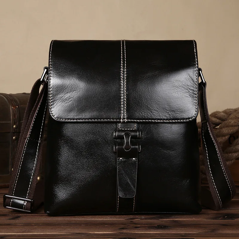 

042018 new hot man leather handbag male business bag men shoulder bag