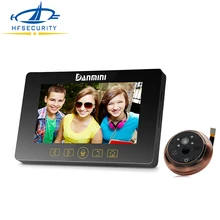 [Hfsecurity дверной Звонок] 4,3 дюймов Цвет Экран не беспокоить глазок интеллигентая(ый) Беспроводной Видео дверной телефонные дверные звонки двери доступа