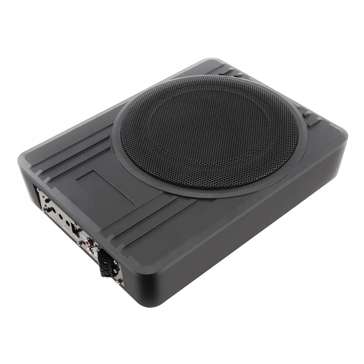 Universal Negro 8 pulgadas 600 W fuselaje delgado bajo asiento coche activo Subwoofer altavoz amplificador de graves Universal Negro 8 pulgadas 600 W fuselaje delgado bajo asiento coche activo Subwoofer altavoz amplificador de graves