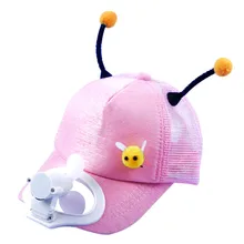 Детская летняя бейсбольная кепка с охлаждающим вентилятором, летняя забавная Кепка для мальчиков и девочек, для кемпинга, путешествий#35