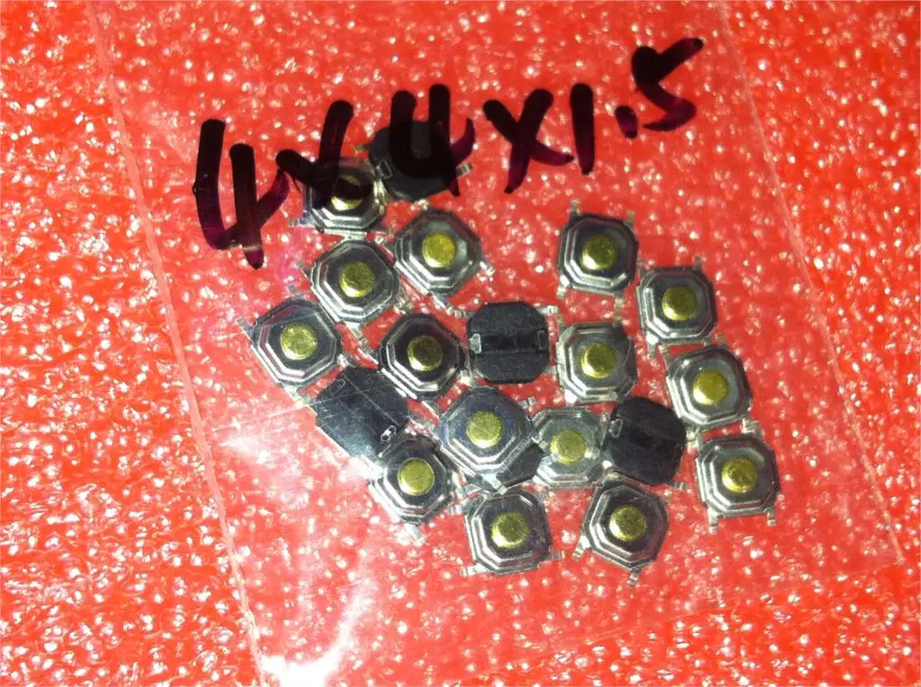 

100pcs/lot 4*4*1.5mm Light touch switch SMD4 waterproof ON/OFF Touch button Touch micro switch 4*4*1.5 keys button SMD 4pin