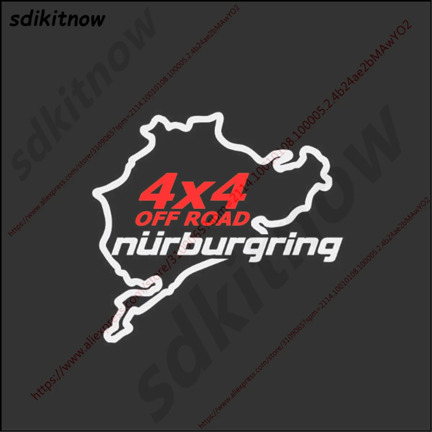 4x4 внедорожник стикер Нюрбургринг Sports Racing Наклейка в виде окна Стайлинг