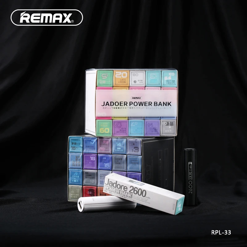 Remax Portable Power-Bank 2600 MAh Mini External Battery Charger 18650 Power Bank Batteries For Xiomi Mi Iphone Usb Pover Bank Remax Portable Power-Bank 2600 MAh Mini External Battery Charger 18650 Power Bank Batteries For Xiomi Mi Iphone Usb Pover Bank
