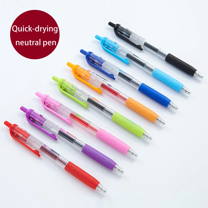 0,5 мм цветной шариковый пресс, автоматическая ручка, ручки, карандаши, Пишущие принадлежности, креативный подарок студентам, офисные канцелярские принадлежности
