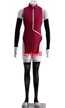 De Anime Cosplay Naruto Uchiha Sarada Mujeres Trajes de Chaqueta de Traje de Deporte Conjunto Abrigos Trajes C92