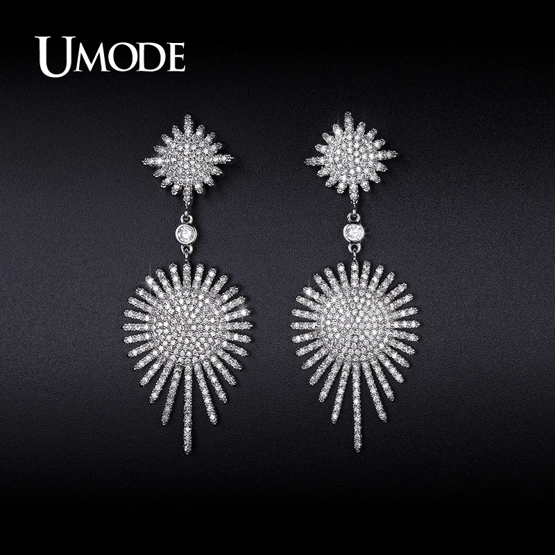 font b UMODE b font Crystal Dangle font b Earrings b font For Women 2016