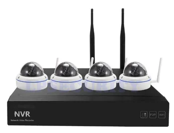 

4CH 1080P WIFI NVR Kit wth 4PCS 2M pixel Wireless In/Outdoor IP Cameras Vandalproof 4mm fixed lens