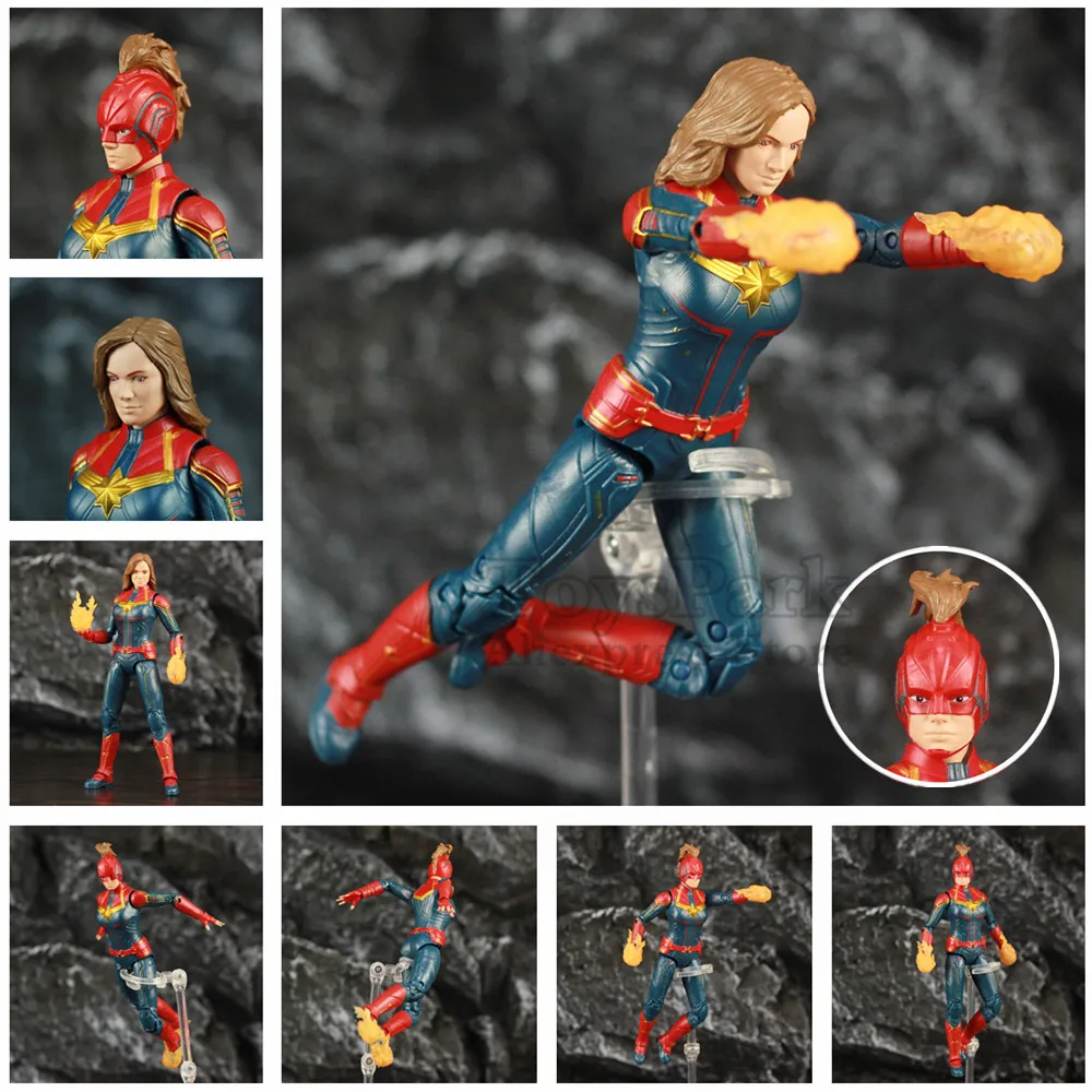 

Avengers 4 Endgame Captain Marvel 6" Movie Action Figure Carol Danvers Legends Spuer Heroine Hero Doll Toys Children Kid Gift