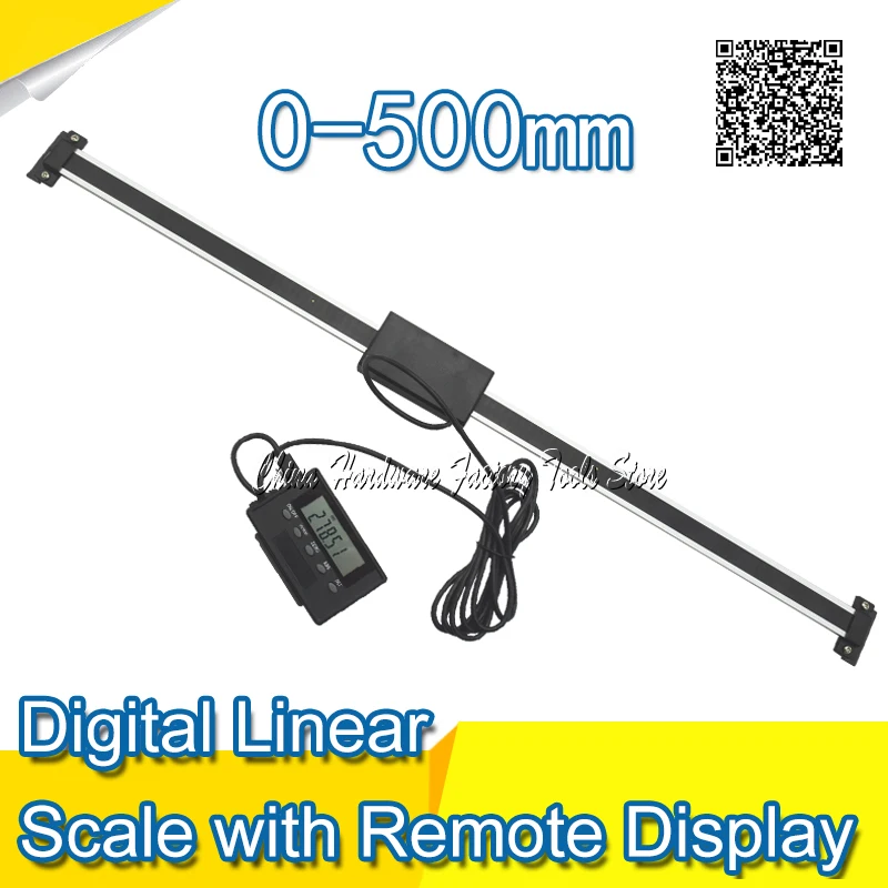 

Free Shipping 0-500mm Readout Digital Liner Scale with Remote Display External Display High Accuracy Measuring Tool