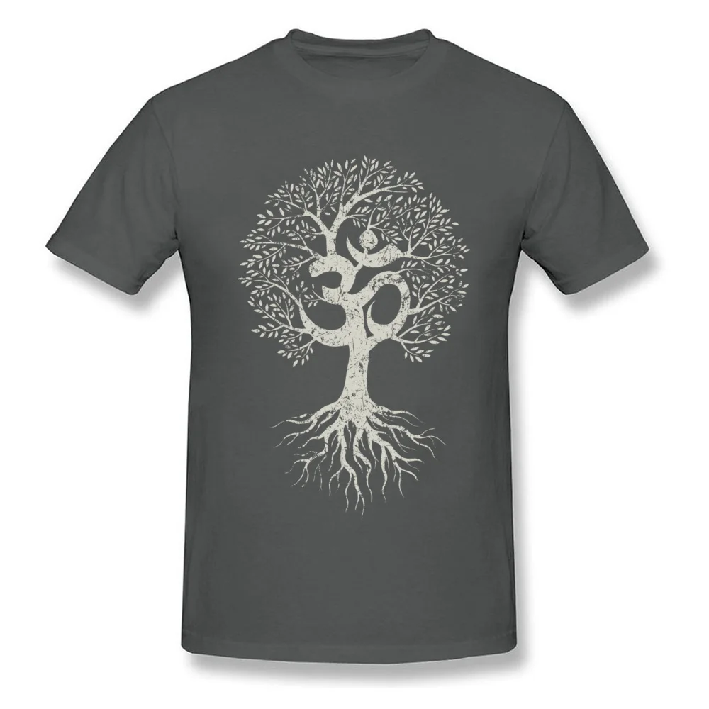 Custom Short Sleeve Tops T Shirt April FOOL DAY O-Neck Cotton Fabric Youth T Shirts Europe Custom Tee Shirt Fitted Vintage Yoga Tree of Life On Dark carbon