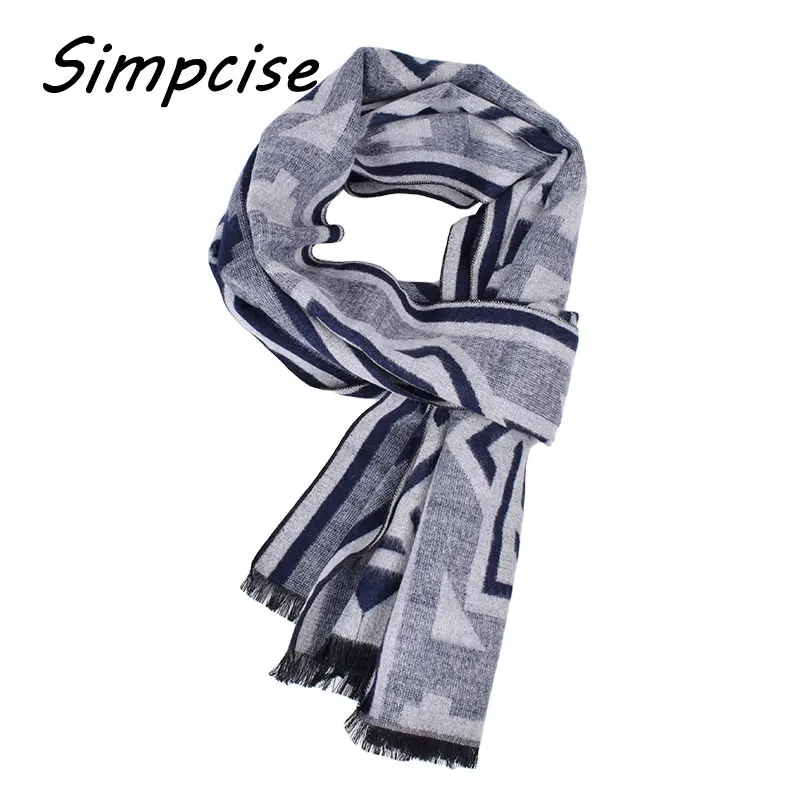 wool scarf mens Men's 2021 new Autumn and winter fashion scarves men  warm wool scarves cashmere scarf A3A18918 mens linen scarf