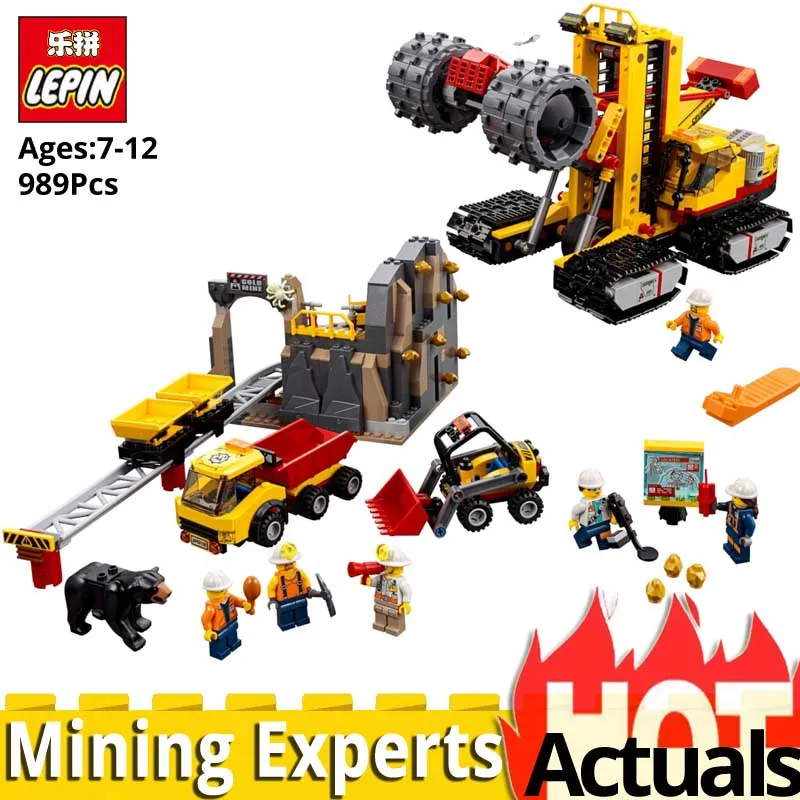 

LEPIN CITY 02102 Building Blocks Brick Mining Experts Site Set compatible legoINGlys 60188 Model Toys for Children Birthday Gift