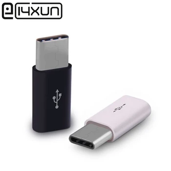 

EClyxun 1pcs High Quality USB 3.1 Type-C Male Connector To Micro USB 2.0 5Pin Female Data Adapter Converter USB Type C Adapter