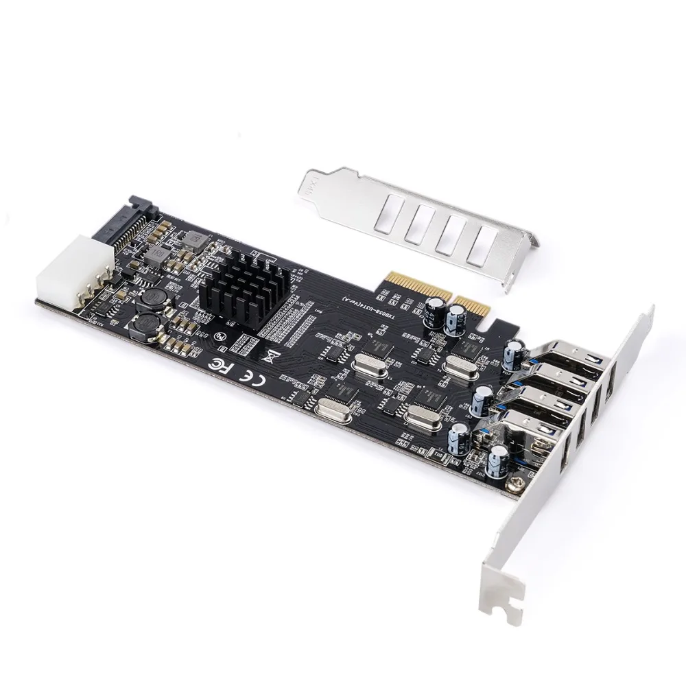 Карта расширения ORICO с 4 портами PCIE на независимая USB 3 0 PCI e X4 совместим E X8 X16|Платы