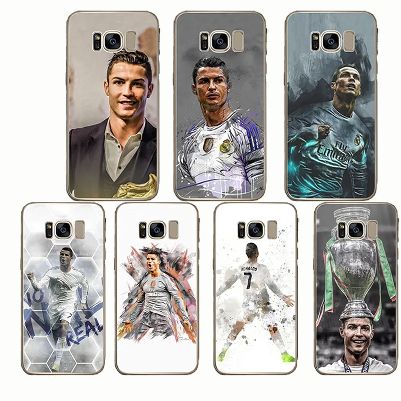 

Football Pattern Cristiano Ronaldo CR7 Design Soft Silicone Phone Cases Cover for Samsung S8 S9 plus Note 4 5 8 S6 S7 edge