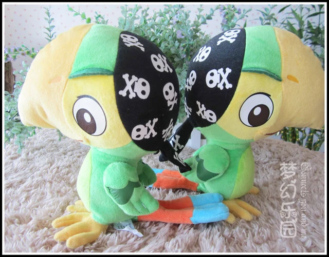 Original Jake y el Neverland piratas loro Pájaro lindo suave peluche muñeca juguete Regalo de Cumpleaños de los niños - AliExpress