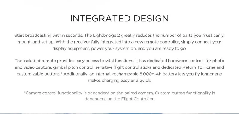 DJI Lightbridge 2 профессиональный HD вещание в реальном времени 1080P видео передача