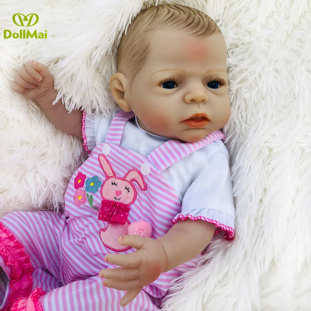 22 дюйма Boneca bebes reborn Girl Baby Full Body силиконовые виниловые куклы Reborn 55 см реалистичные куклы для новорожденных подарки для детей