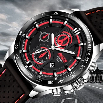 

Top Brand BOSCK Military Watch Men Silicone Sport Watch Waterproof Quartz Wristwatch Calendar Male Clock Water Resistant Reloj