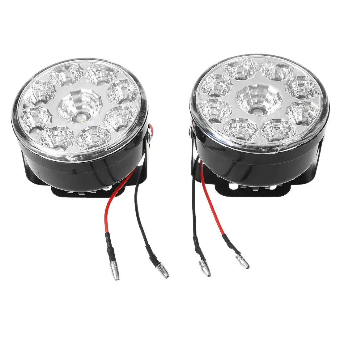 2x 9LED Round Daytime Driving Running Light DRL Car Fog font b Lamp b font Headlight