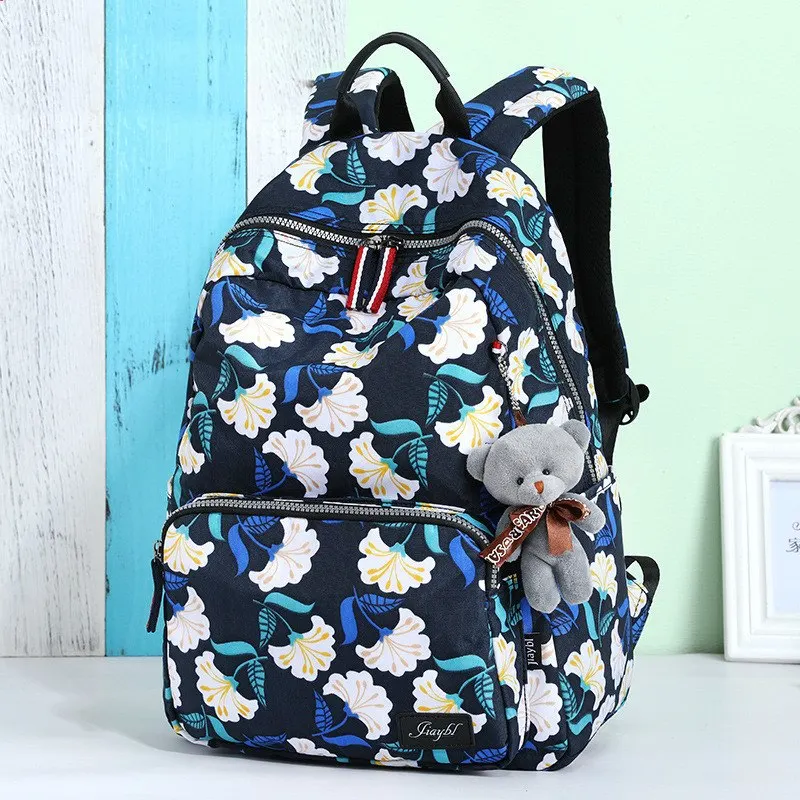 

Fashion floral Printing Waterproof Backpack casual Women Shoulder School Bags Teenage Girls school backpack Laptop bags Bookbag