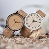BOBO BIRD-Reloj de pulsera de Metal para hombre y mujer, de cuarzo, con correas de cuero, OEM ► Foto 3/6