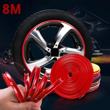 

8M car wheel protection decorative strip protection ring tire strip / tire round care anti-collision strip anti-friction #Auzoe