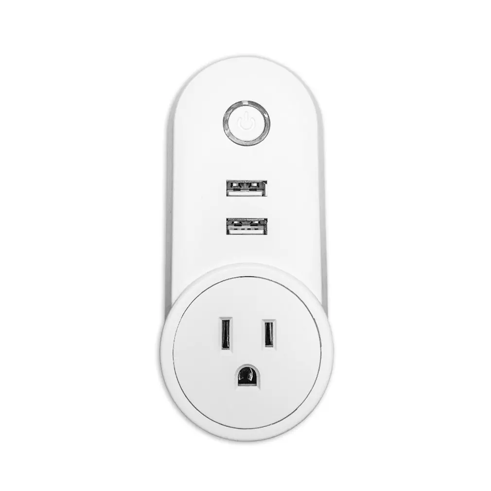 

2 USB Wifi Smart Plug Wireless Remote Control Socket For Google Home/Alexa Timing Switch Outlet Home Automation EU/US/UK Plug