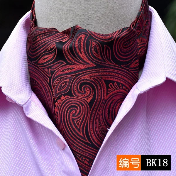 27 стилей, модный Мужской винтажный шарф из полиэстера и шелка с принтом пейсли, шарфы в горошек, английские жаккардовые переплетенные галстуки на шею, свадебные - Цвет: 18