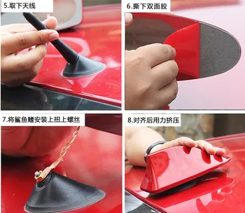 

car styling antenna Sticker accessories FOR citroen c5 peugeot 508 skoda octavia hyundai i30 opel corsa ford focus accessories