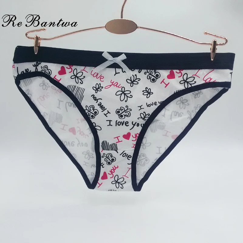 Rebantwa Brand 3pcs Woman Cheap Cotton Underwear Cotton Stretch Panties