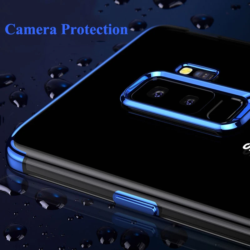 Чехол RZP для Samsung Galaxy S9 роскошный мягкий силиконовый прозрачный чехол с покрытием