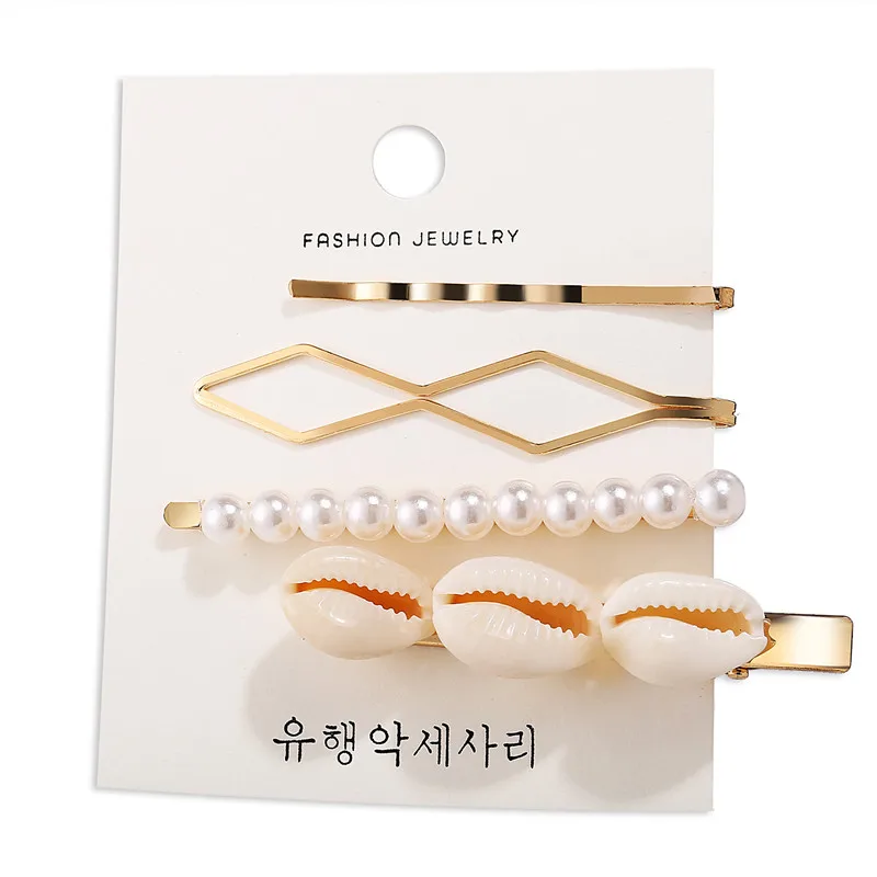 Yobest Fashion Pearl Hair Clip for Women Elegant Korean Design Snap Barrette Stick Hairpin Hair Styling Accessories