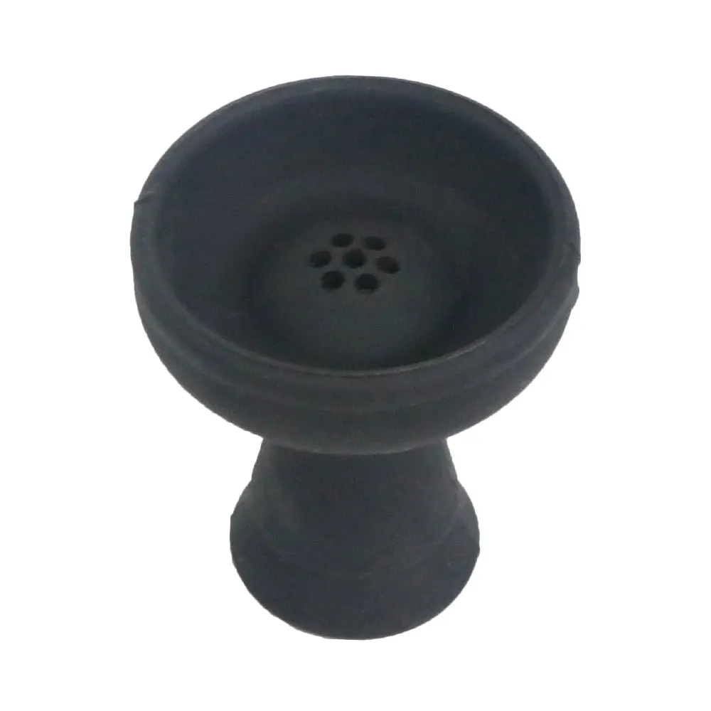 SY 1 шт. семь отверстий Вихрь чаша для кальяна пищевого силикона высокое 8,8 см - Цвет: Black