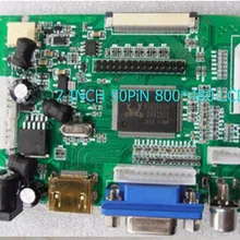 HDMI VGA 2AV 50PIN 800*480 ttl LVDS плата контроллера Модуль монитор Комплект для Raspberry PI lcd AT065TN14 AT070TN90 tn92 94 панель f