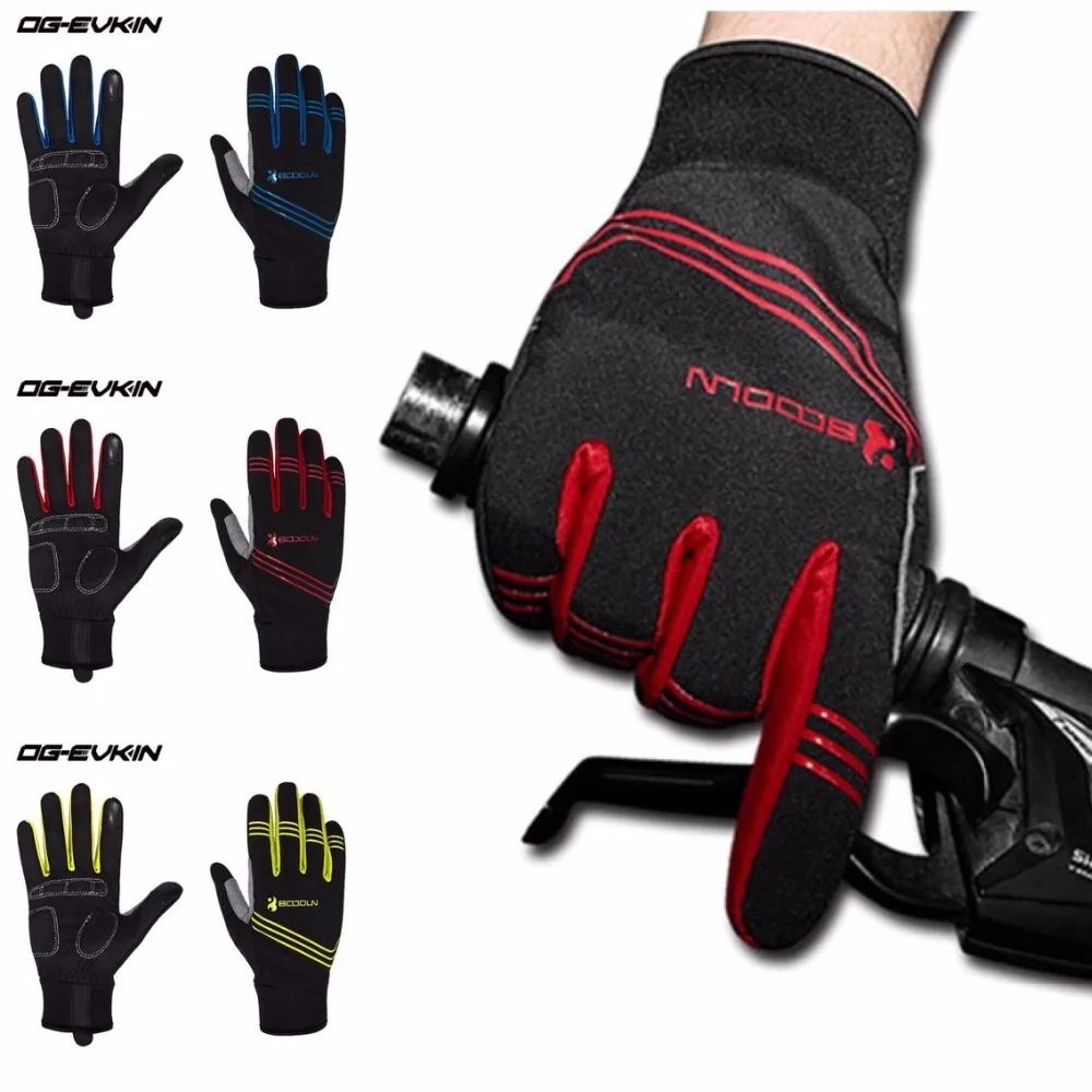 Eldiven Og evkin Wo Men Mtb Bike Winter Downhill Cycling Gloves Full Finger Long Fingers Gel
