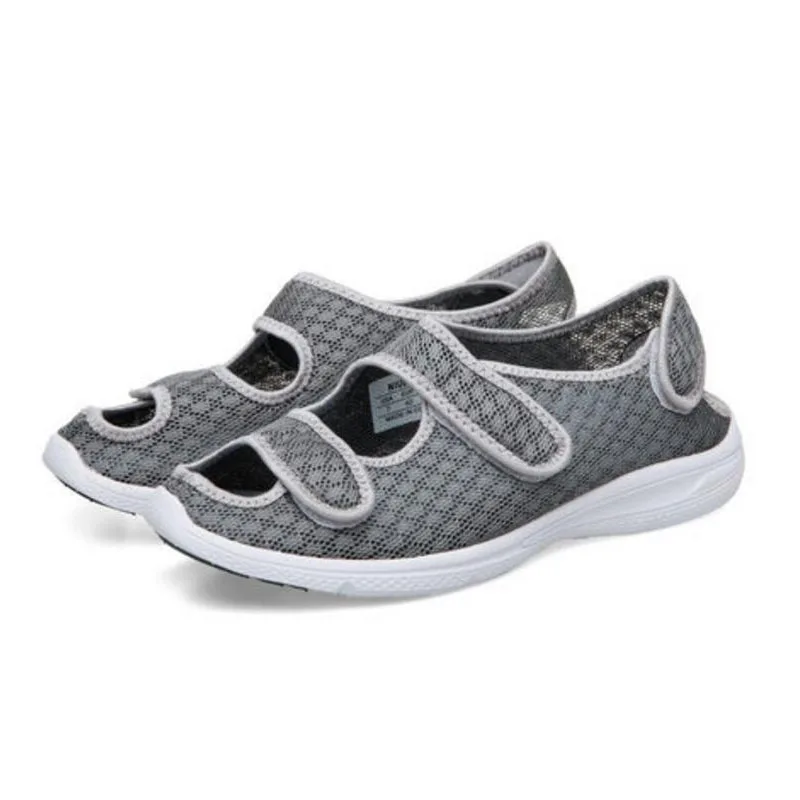 Zapatos hinchados para pies deformados zapatos de verano para el pulgar gordo ajuste exterior zapatos para diabetes de mediana edad zapatos de recuperaci n postoperatoria