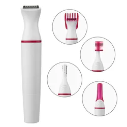 5 in 1 Women Hair Removal Electric Female Shaving Machine Mini Shaver Trimmer Razor for Eyebrow Underarm Face Bikini Body 5 in 1 Women Hair Removal Electric Female Shaving Machine Mini Shaver Trimmer Razor for Eyebrow Underarm Face Bikini Body