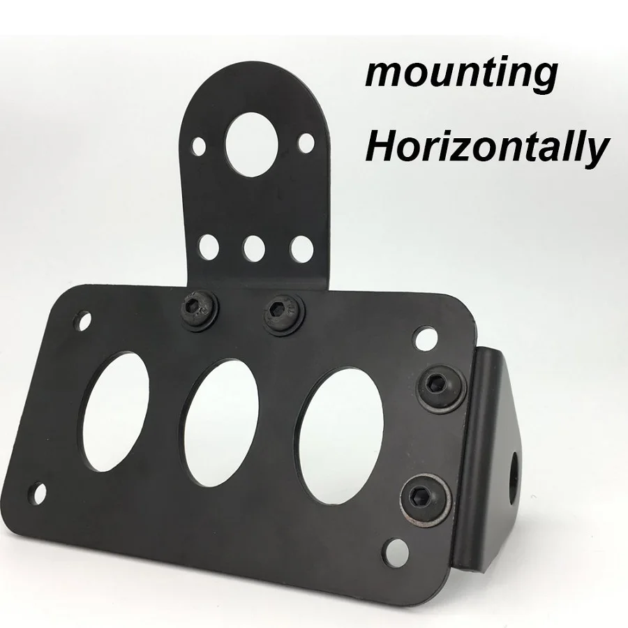 Black Side Mount Motorcycle License Plate Bracket Fit For Harley Chopper Accessories License Plate Bracket (15)