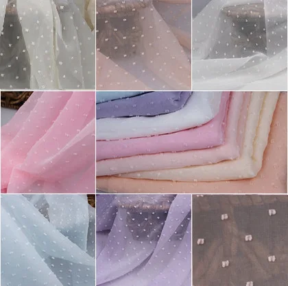 polka dot georgette fabric