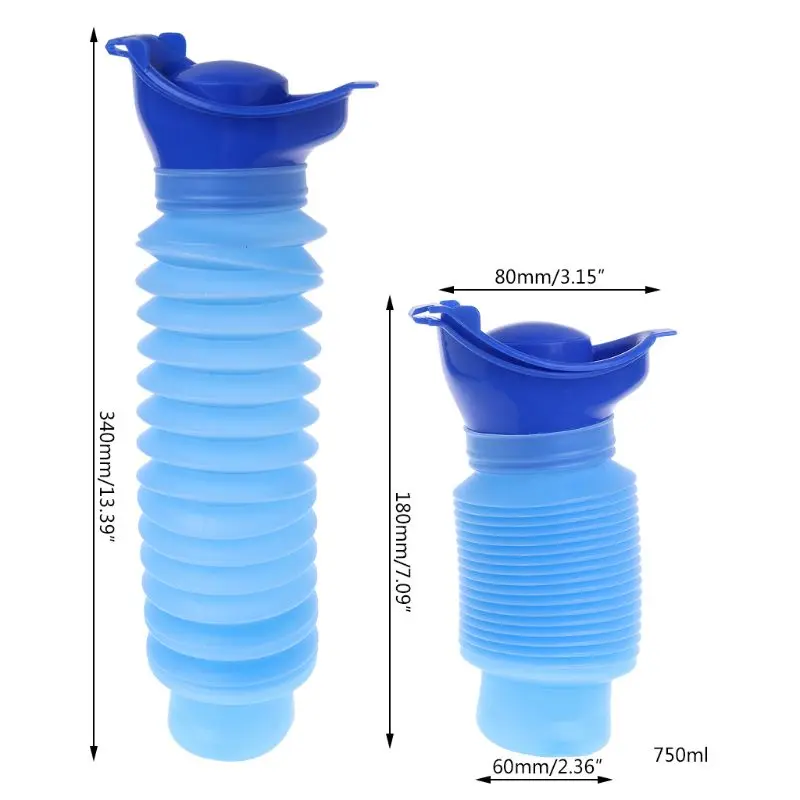 Портативный детский Писсуар для путешествий, туалет для детей, унисекс, горшок для кемпинга, инструмент для мочи, 750 мл
