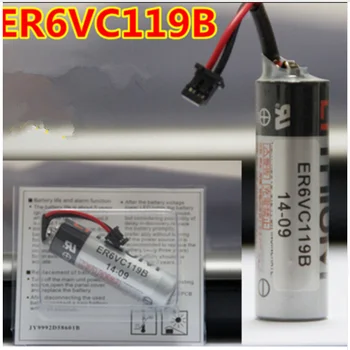 

For 10Pcs/Lot 100% Original New For TOSHIBA ER6V ER6VC119B 3.6V 2000mAh PLC Battery With Black Plug Free Shipping