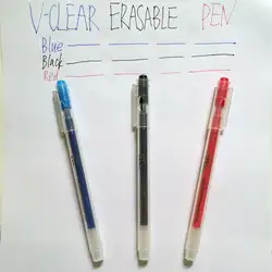 VCLEAR 0,7 мм школьные канцелярские ручки 3 цвета стираемая ручка трение гелевая ручка унисекс Frixion гелевые чернила термостираемая ручка