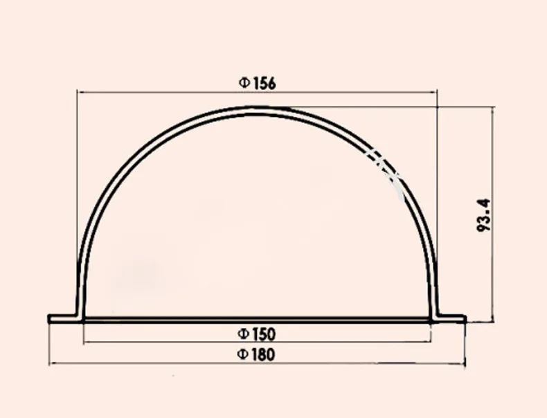 180X93,4 мм CCTV безопасности для наблюдения в помещении Открытый акриловый купол камера корпус крышка защита объектива и защита от пыли