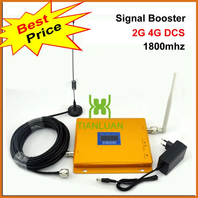 

DCS 1800MHz Mobile Phone DCS980 2G Signal Booster DCS1800MHz Signal Repeater 4G Cell Phone Amplifier with Antenna LCD Display