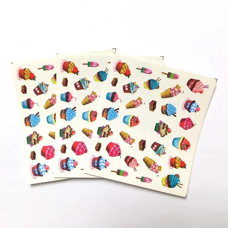 

3pcs Nail Art Tips Decorations Decals DIY Manicure Slider Embossed Nail Sticker Feathe Adhesive B59