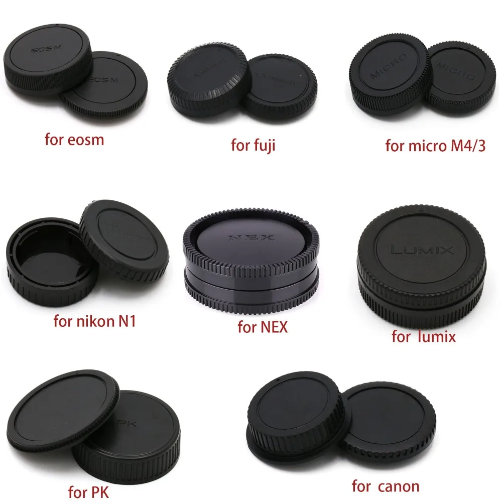 Camera Body Cap With Rear Cap Dustproof Protect For Canon Eos Nikon N1
