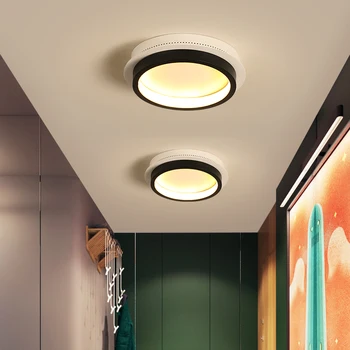 

Square/Round/Triangle Modern New Led Chandelier For Bedroom Corridor Aisle White/White and Black Color Chandelier Fixtures