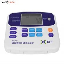 Электрический стимулятор массажер двойной Тенс машина цифровой массаж мышцы Расслабление тела с электродной подушечкой и иглоукалыванием ручка